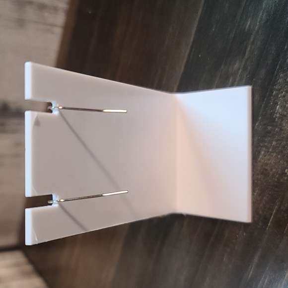 GUITAR EARRINGS dangle acrylic tan yellow NWT - Picture 3 of 4